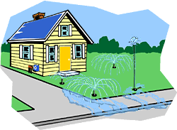 Yard sprinkler system repair service
